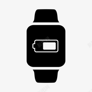 苹果手表电池充电能量图标图标