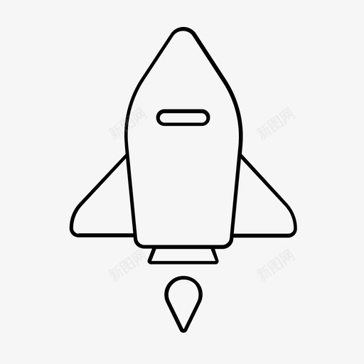 太空船导弹宇宙飞船图标svg_新图网 https://ixintu.com 创业公司 太空船 宇宙飞船 导弹 火箭