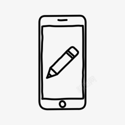 iphone编辑iphone编辑设备手绘图标高清图片