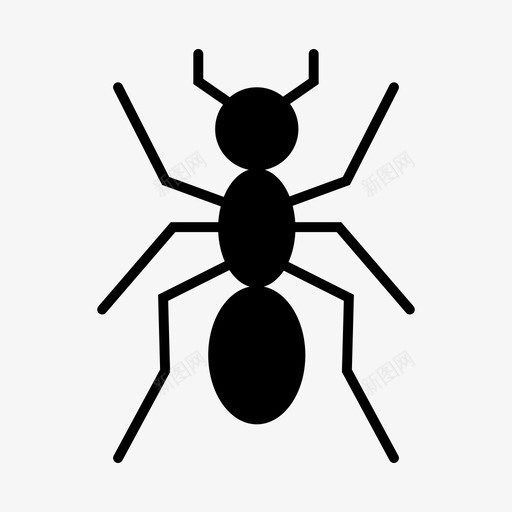 蚂蚁虫子昆虫图标svg_新图网 https://ixintu.com 昆虫 虫子 蚂蚁