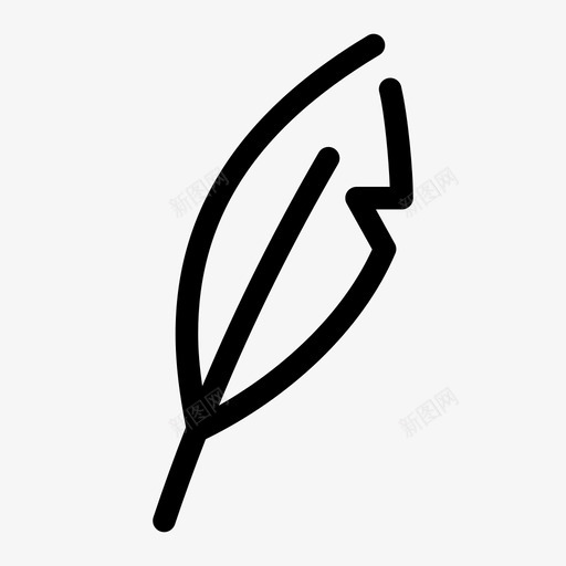 羽毛笔绘画钢笔图标svg_新图网 https://ixintu.com 书写 教育剪贴画 绘画 羽毛笔 钢笔