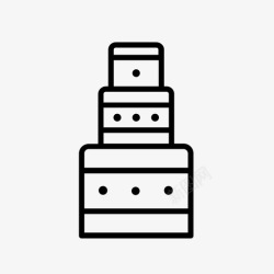 结婚周年纪念日结婚蛋糕周年纪念日情人节图标高清图片