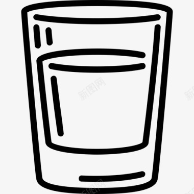 伏特加杯酒饮料图标图标