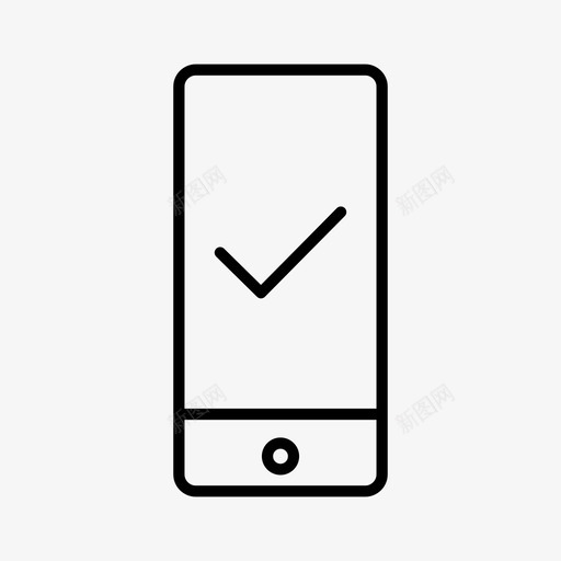 iphone检查复选标记设备图标svg_新图网 https://ixintu.com iphone检查 复选标记 屏幕 设备