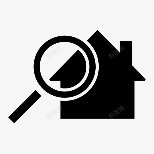 找房子保护出租图标svg_新图网 https://ixintu.com 保护 出租 找房子 搜查 警察法 间谍