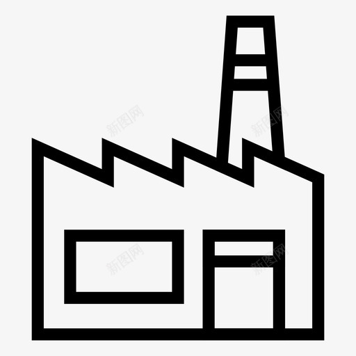 工厂工业工作图标svg_新图网 https://ixintu.com 工业 工业家庭 工人 工作 工厂