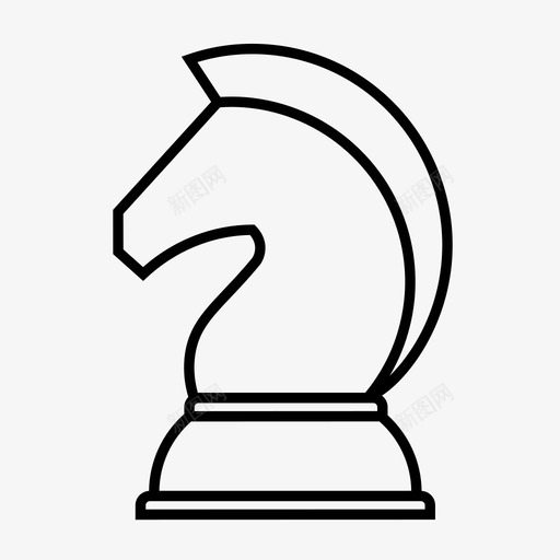 骑士商业国际象棋图标svg_新图网 https://ixintu.com 商业 国际象棋 战略 象棋骑士 金融 骑士