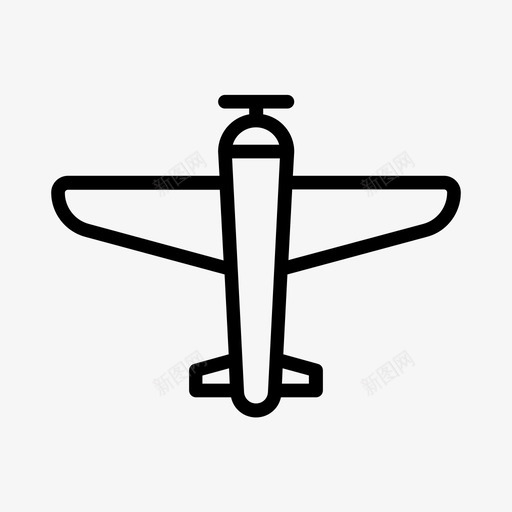 飞机飞行螺旋桨图标svg_新图网 https://ixintu.com 螺旋桨 运输 飞机 飞行