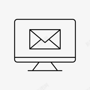 桌面联系人设备电子邮件图标图标