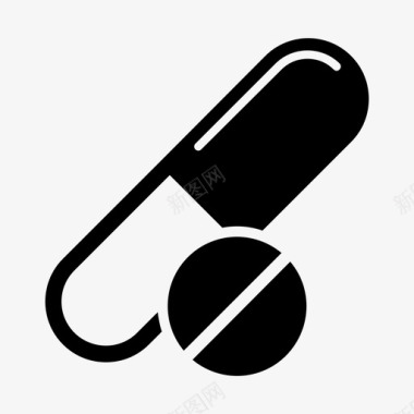 胶囊和片剂药物药丸图标图标