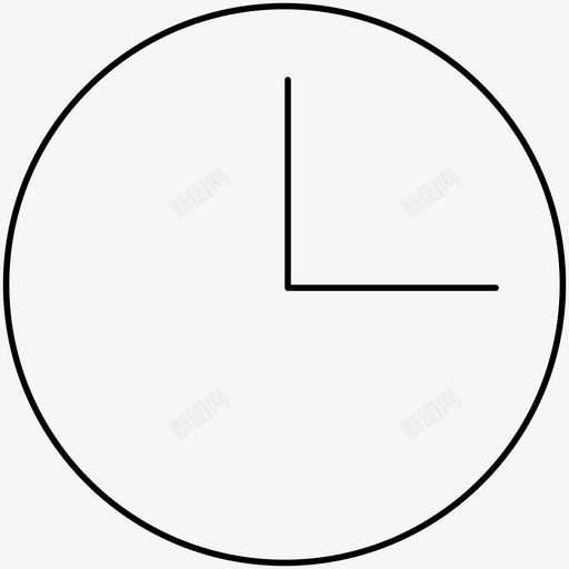 时钟拨号小时图标svg_新图网 https://ixintu.com 一天中的时间 小时 拨号 时钟 时间 瘦图标