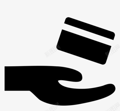 提供付款银行信用卡图标图标