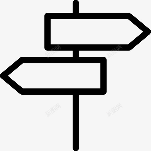 路标方向指路标图标svg_新图网 https://ixintu.com 指路标 搜索引擎优化和营销 方向 路标
