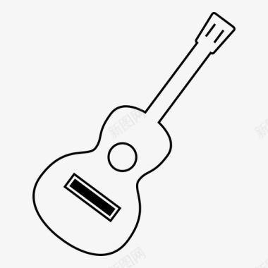 吉他古典音乐歌曲图标图标
