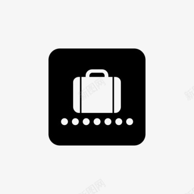 行李托运标志行李箱机场标志图标图标