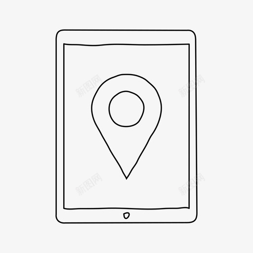 ipad方向设备地图图标svg_新图网 https://ixintu.com ipad方向 地图 屏幕 平板电脑 设备