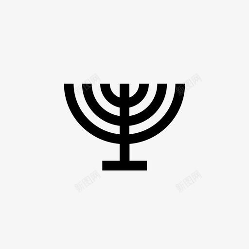 烛台光明节以色列图标svg_新图网 https://ixintu.com 以色列 光明节 烛台 烛台收藏 犹太教