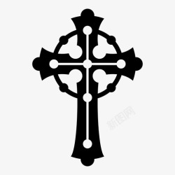 十字架标志十字架凯尔特十字架基督教图标高清图片