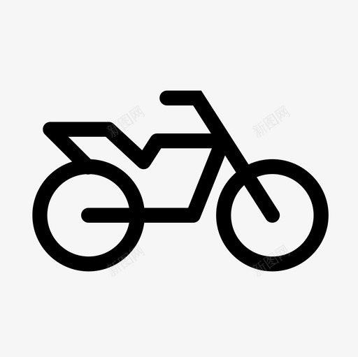 摩托车自行车滑板车图标svg_新图网 https://ixintu.com 摩托车 滑板车 自行车 运输 运输轮廓图标集