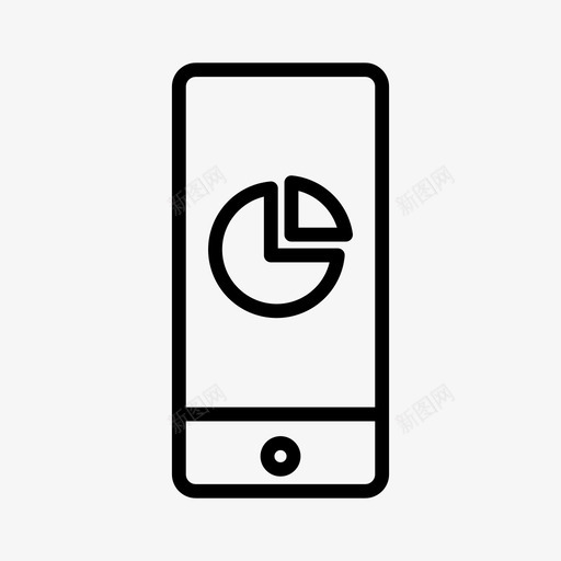 iphone饼图设备饼图图标svg_新图网 https://ixintu.com iphone饼图 屏幕 报表 设备 饼图