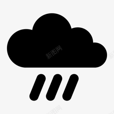 云雨气候预报图标图标