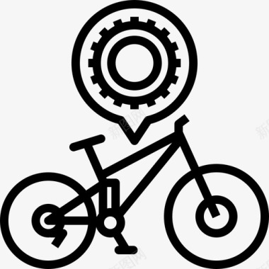 免费自行车轮胎自行车山地自行车图标图标