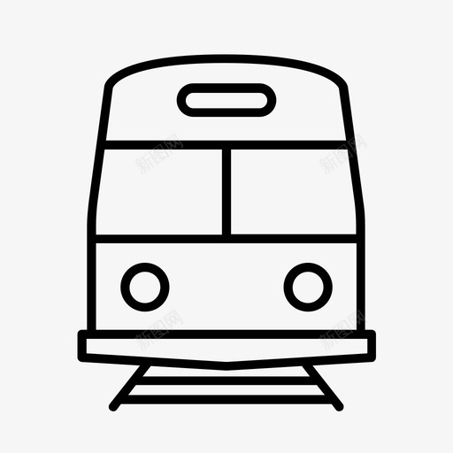 地铁单轨公共交通图标svg_新图网 https://ixintu.com 公共交通 单轨 地铁 火车
