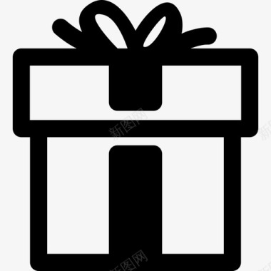 礼品盒商务购物图标图标