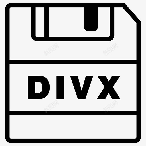 savedivx文件divx扩展名图标svg_新图网 https://ixintu.com divx扩展名 savedivx 保存图标 文件