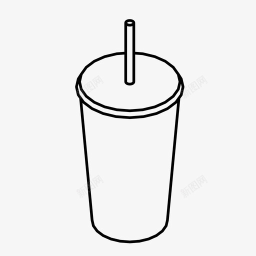 饮料可乐快餐图标svg_新图网 https://ixintu.com 可乐 垃圾食品 外卖 快餐 苏打水 饮料