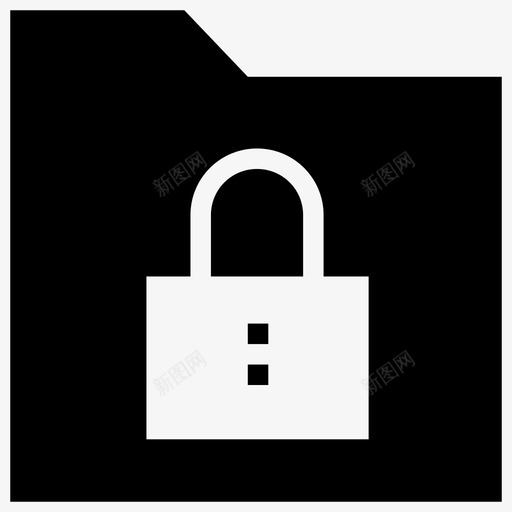 数据锁集合文件夹图标svg_新图网 https://ixintu.com iosweb用户界面 数据锁 文件夹 组 锁定 集合