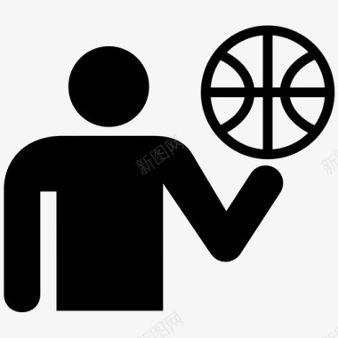 篮球运动员运动员比赛图标图标