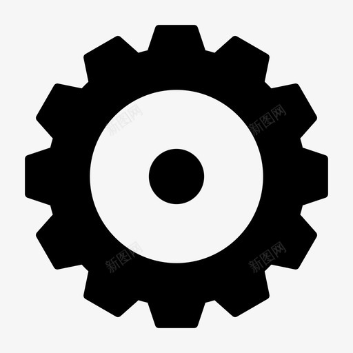 设置齿轮标志图标svg_新图网 https://ixintu.com 标志 设置 齿轮