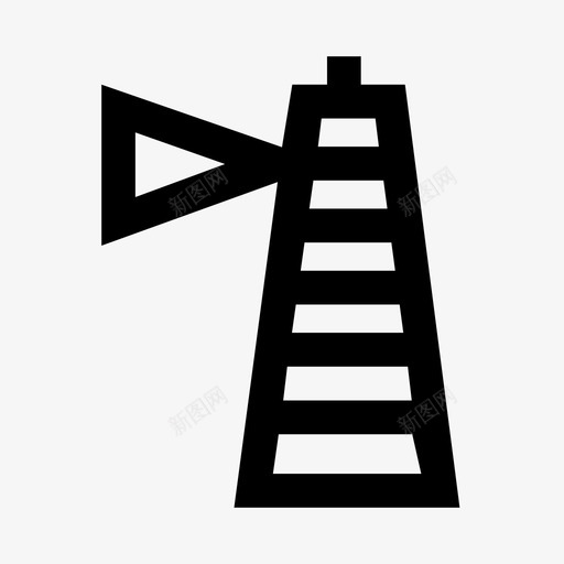 灯塔警报器光束图标svg_新图网 https://ixintu.com 光束 材料设计假日轮廓 标志 海 灯 灯塔 警报器