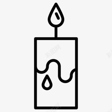 蜡烛火焰熔化图标图标