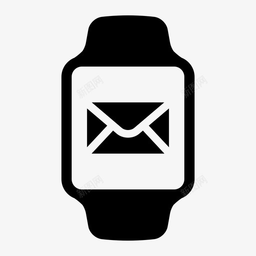 邮件苹果手表电子邮件图标svg_新图网 https://ixintu.com 智能手表 电子邮件 苹果手表 邮件 邮件应用程序 邮件通知