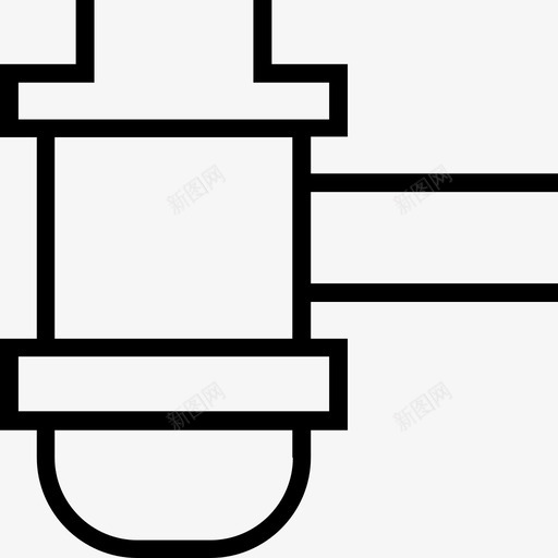 下水道排水溢流图标svg_新图网 https://ixintu.com 下水道 家用工具 排水 水槽 溢流 风化