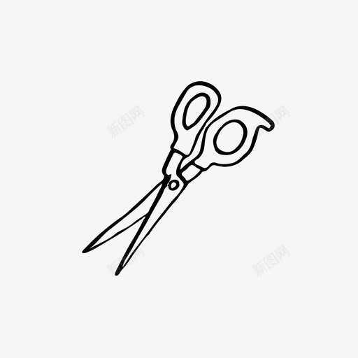 剪刀剪手绘图标svg_新图网 https://ixintu.com 剪 剪刀 手绘 插图 纸