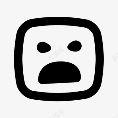 情绪愤怒微笑图标图标