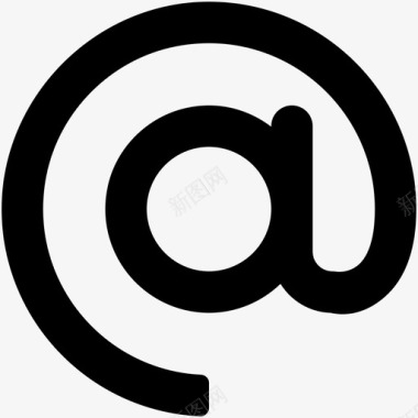 atat符号电子邮件地址图标图标