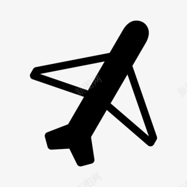 飞机运输旅行图标图标