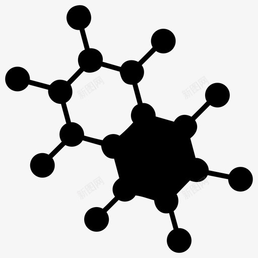 分子原子化学图标svg_新图网 https://ixintu.com 分子 化学 原子 电子