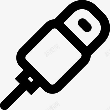 充电电缆小工具iphone图标图标