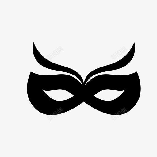 面具狂欢节眼罩图标svg_新图网 https://ixintu.com 化装舞会 狂欢节 眼罩 面具