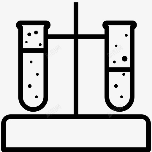 电子管化学实验图标svg_新图网 https://ixintu.com 化学 实验 技术 教育线图标 电子管 科学