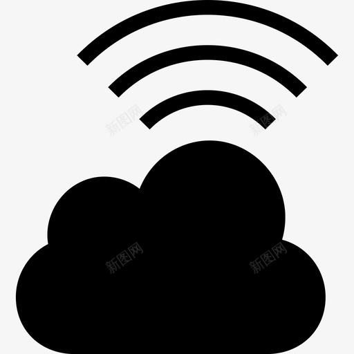 云网络云计算wifi图标svg_新图网 https://ixintu.com wifi wifi云 云网络 云计算 无线 网页设计开发字形
