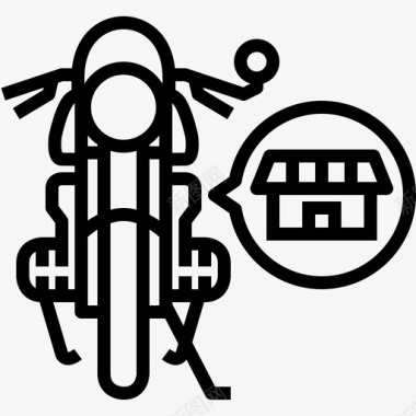 摩托车陈列室经销商摩托车图标图标