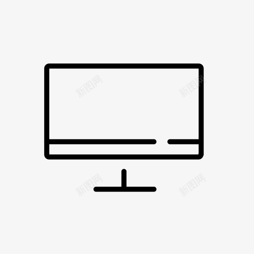 电视监视器屏幕图标svg_新图网 https://ixintu.com 屏幕 工具集2 电视 监视器