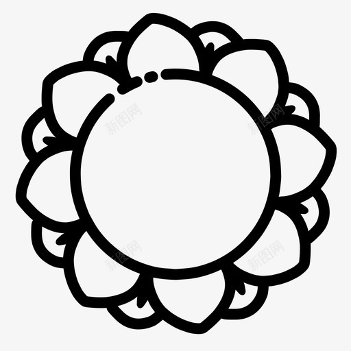 向日葵花花园图标svg_新图网 https://ixintu.com 向日葵 植物 花 花园