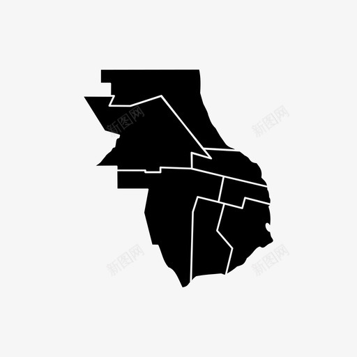 罗萨里奥阿根廷城市地图图标svg_新图网 https://ixintu.com 圣达菲 地区 城市地图 城市行政部门 罗萨里奥 阿根廷